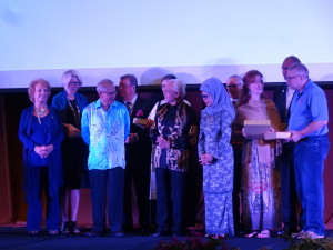 The Governor of Sarawak (centre) with distinguished guests