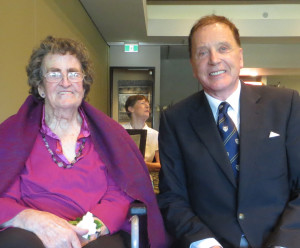 Hazel Tolhurst, the founding member of Blue Mountains Parkinson's Support Group, with Dr Brenden Tempest-Mogg