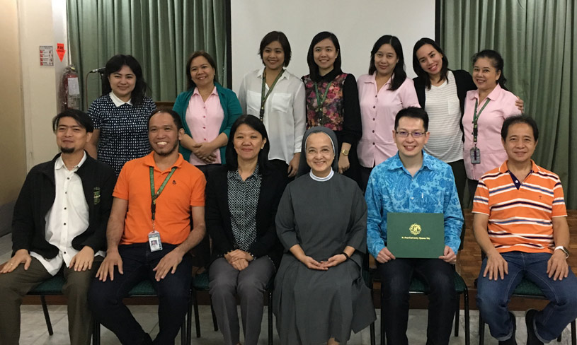 Group photo with English language teachers and key admin staff