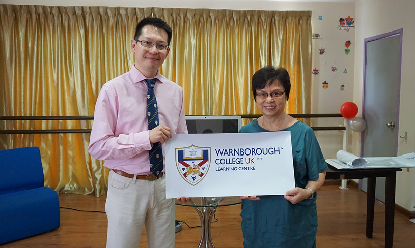With Ms Woo from Sri Indah International Language Centre