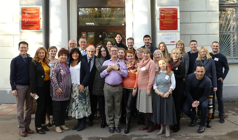 All the delegates of the ProVET project in Tver pose together