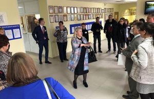 Elena explains the visit to the first vocational school