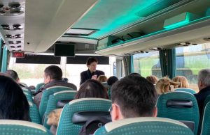 On the bus for an excursion to Doorwerth Castle