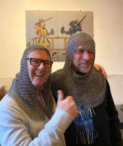 Graham and Igor try on 15th century chain mail