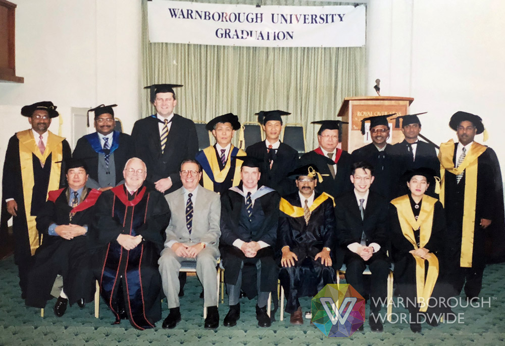 1998: Our first graduation in London at the Royal Overseas League