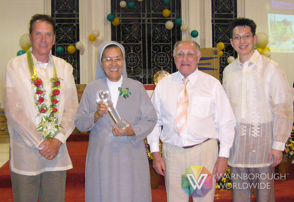 2007: Guests of honour during St Paul University's Centenary celebrations in Manila