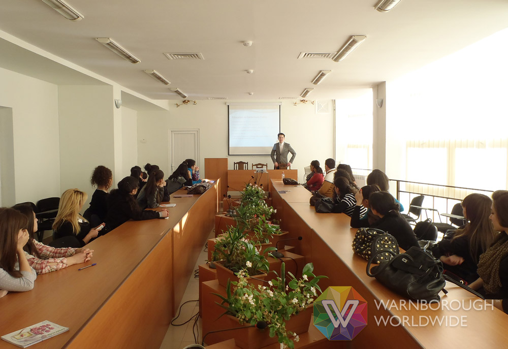 2011: Dr Julian speaks to students at various universities in Armenia