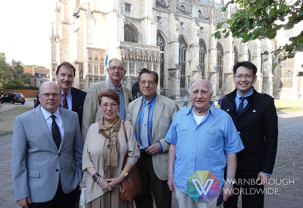 2013: Council members in front of Canterbury Cathedral