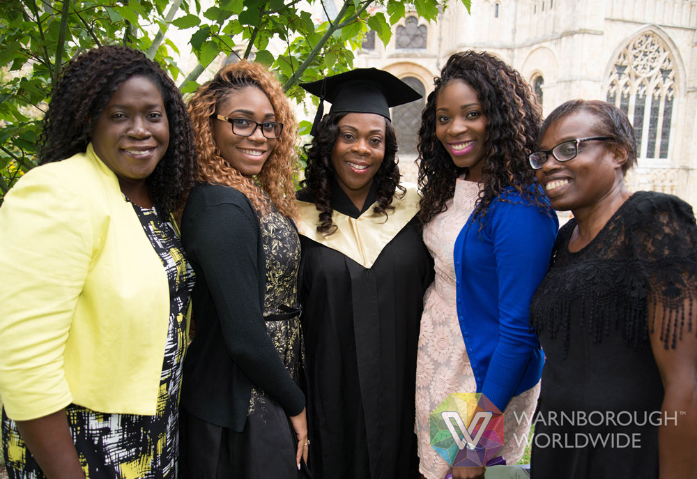 2015: Graduate Angelic Clement with her lovely daughters