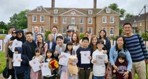 CAEB participants pose outside the Chilston Park Hotel